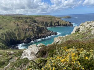 Family enjoying a free coastal walk on a UK holiday