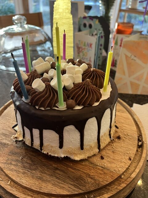 Birthday Cake at the Cottage